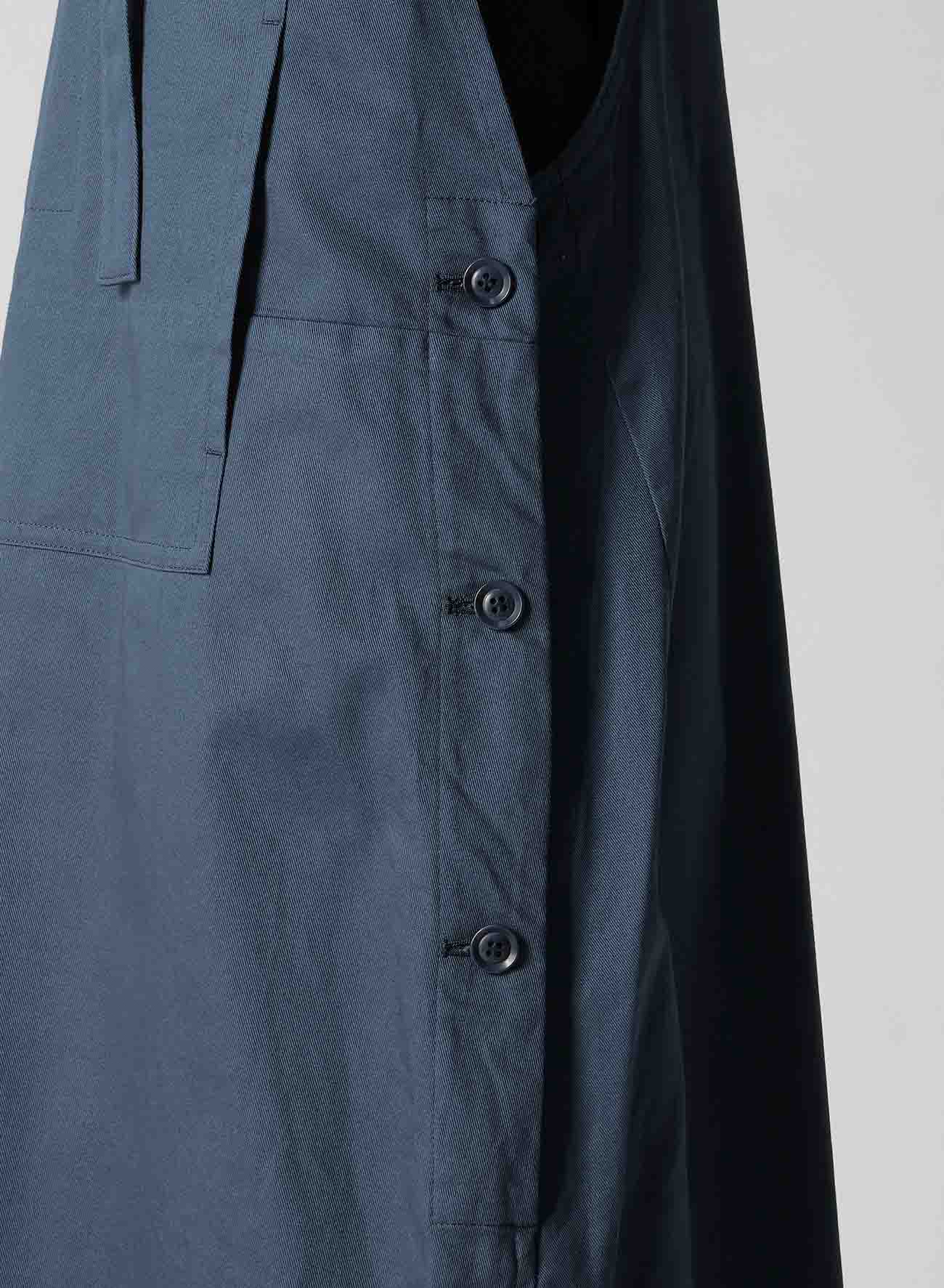 [Y's BORN PRODUCT] COTTON TWILL FRONT POCKET DRESS