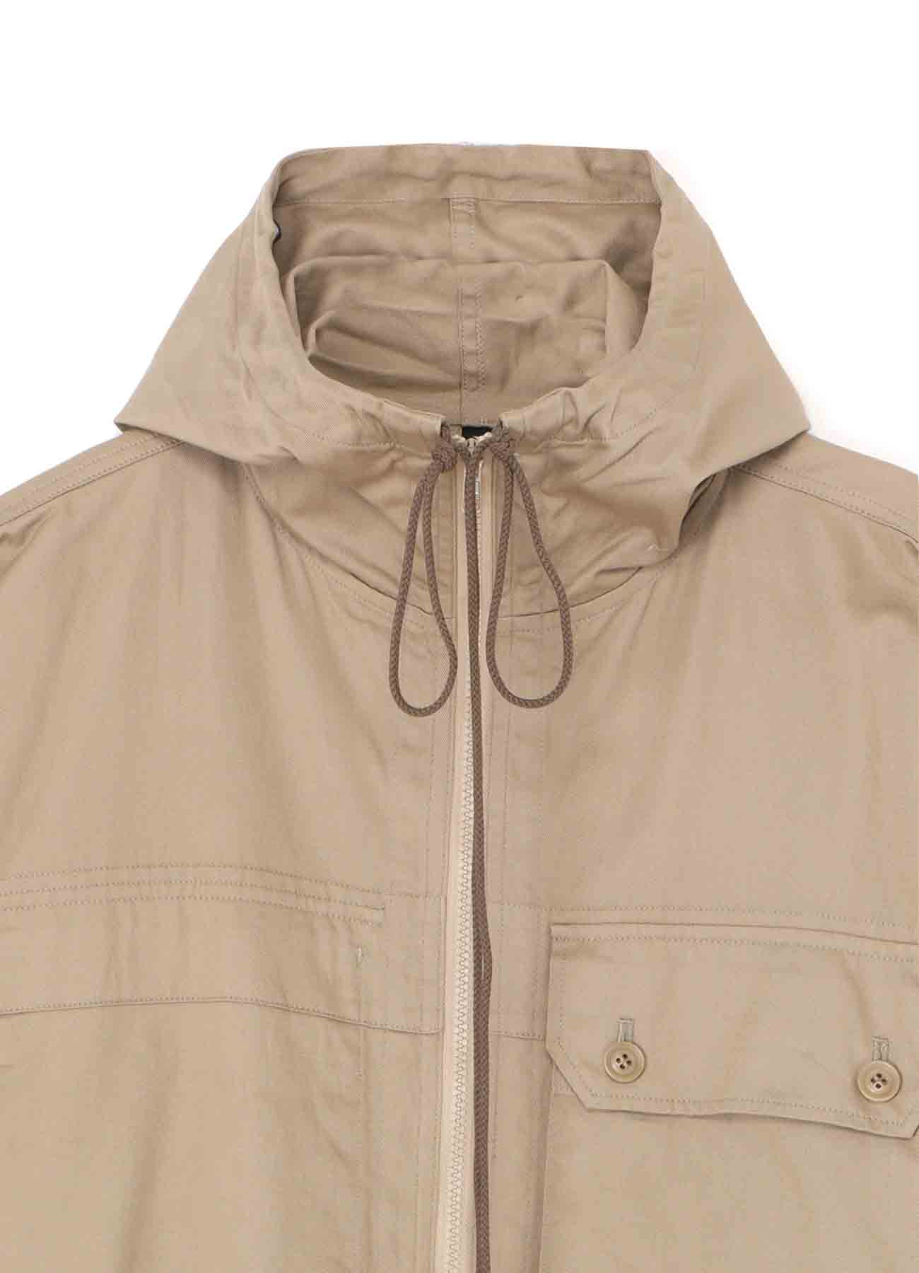 [Y's BORN PRODUCT] COTTON TWILL HOODED COAT