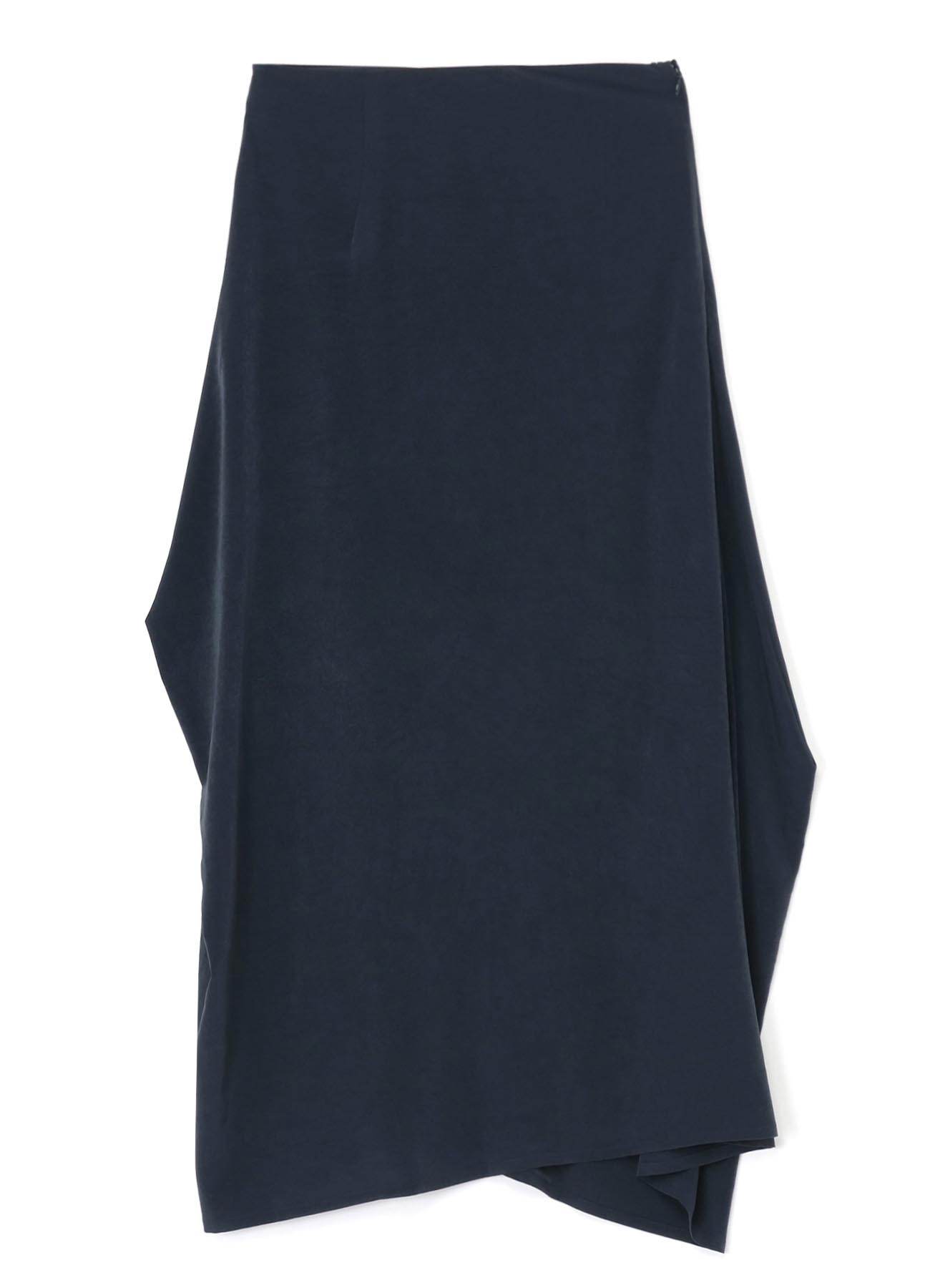 CREPE de CHINE PANEL TUCK FLARED SKIRT