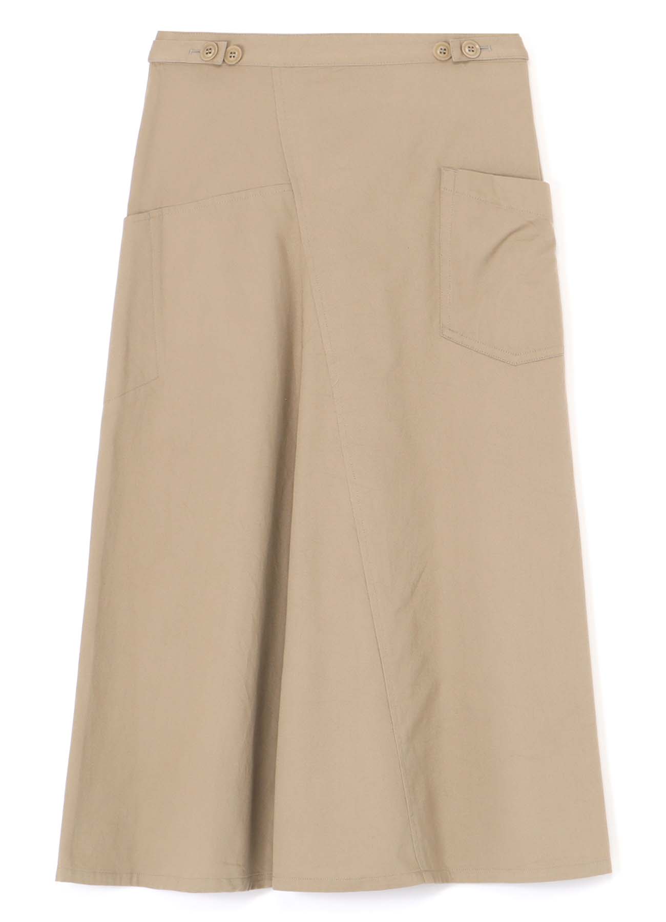 [Y's BORN PRODUCT] COTTON TWILL FLARE GUSSET FLARE SKIRT