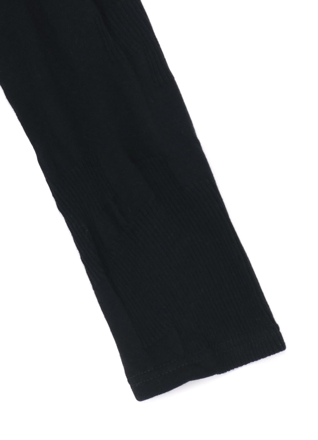 RIBBED BLOCK LINKS FRONT DRAPE T