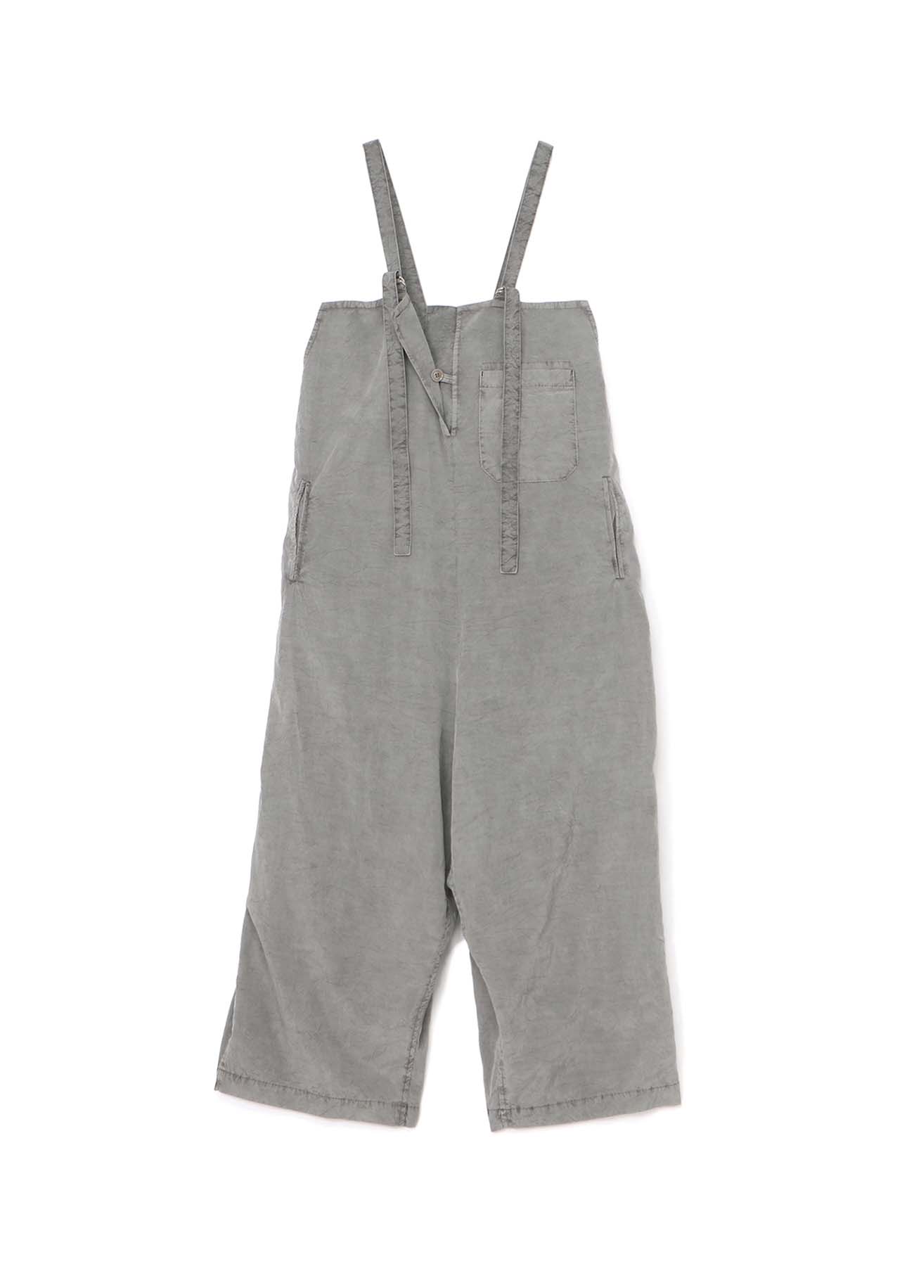 CUPRA COTTON PRODUCT PIGMENT DYED WRINKLED LAWN STRAP OVERALLS
