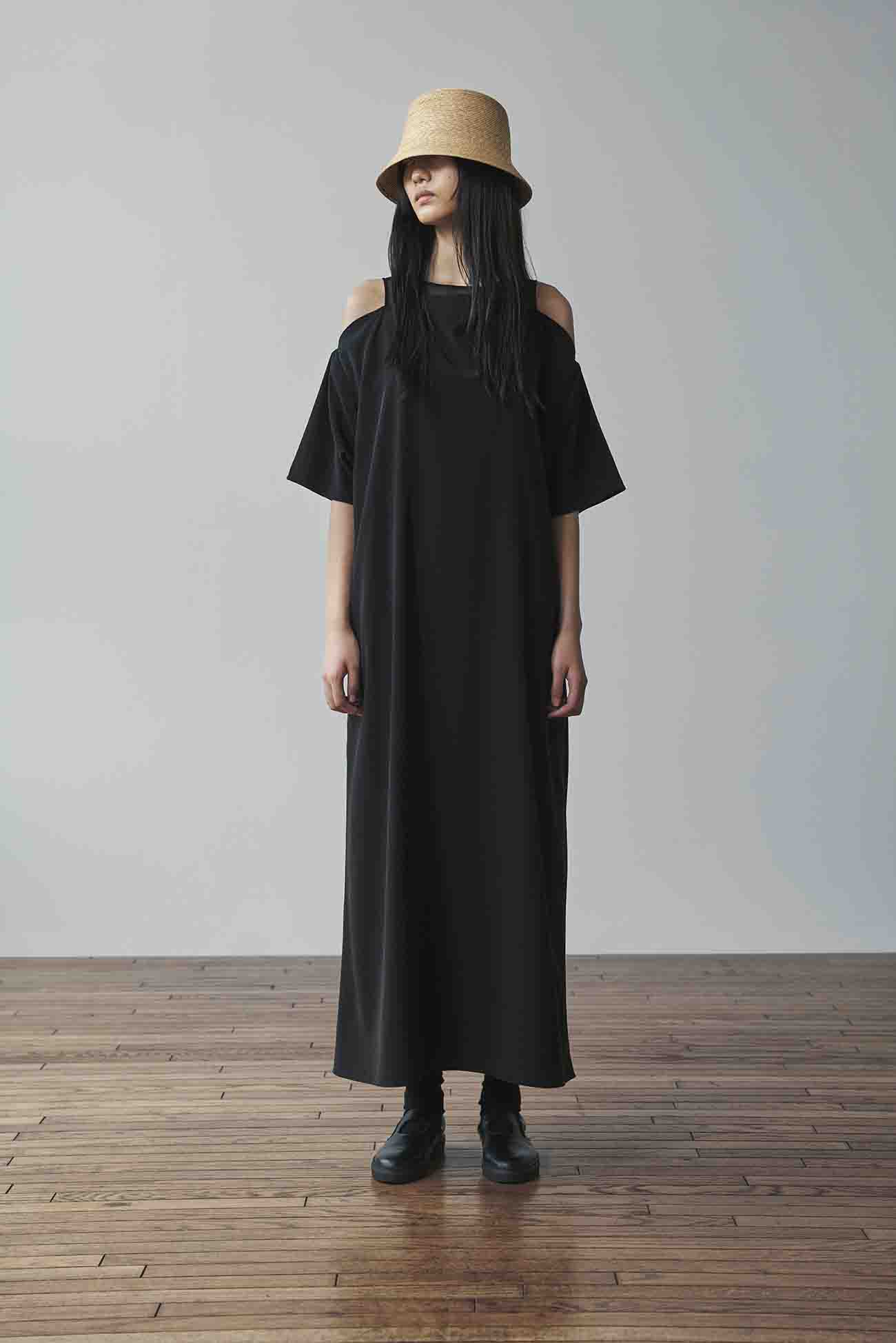 TRIACETATE POLYESTER DOUBLE LAYERED DRESS
