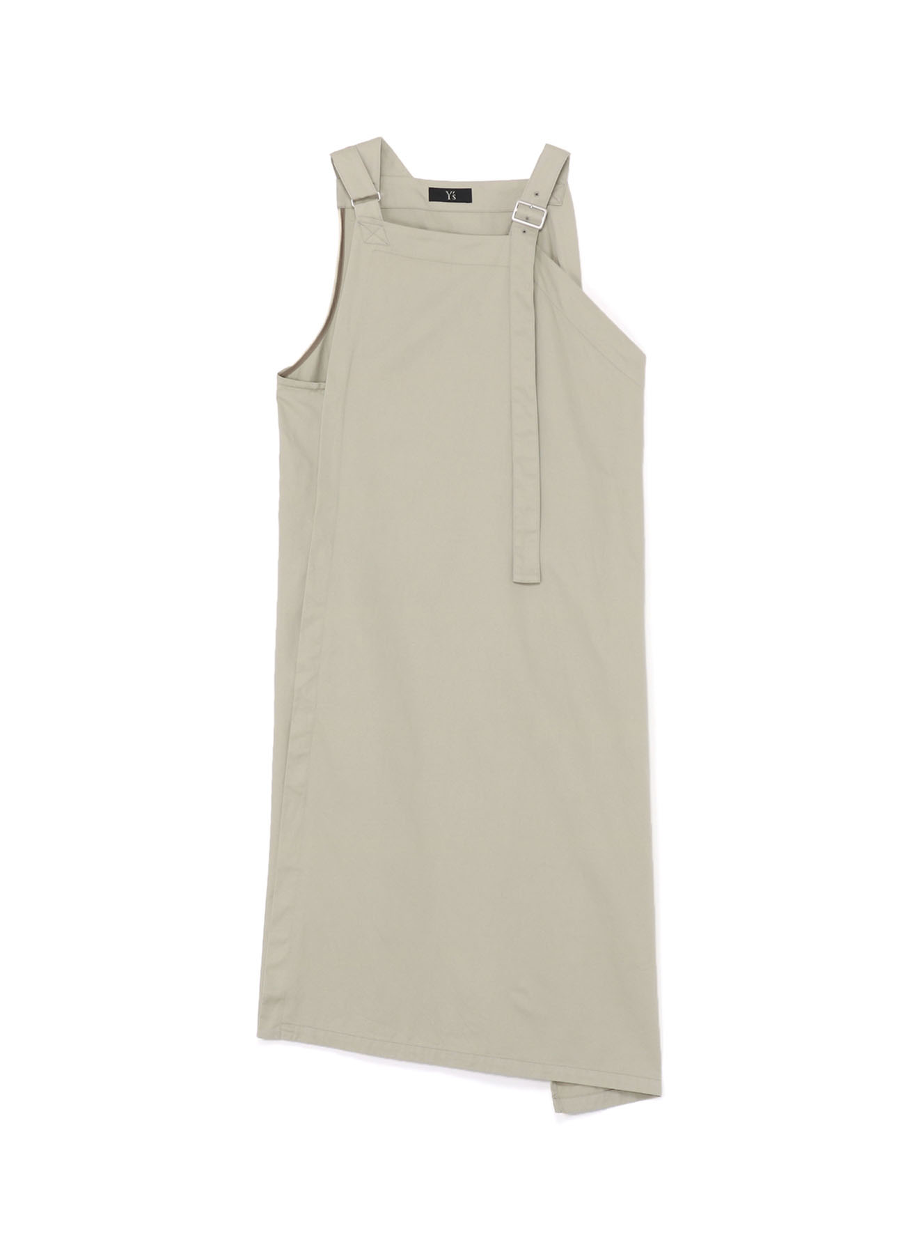 [Y's BORN PRODUCT]COTTON TWILL SHOULDER STRAP STRAIGHT DRESS