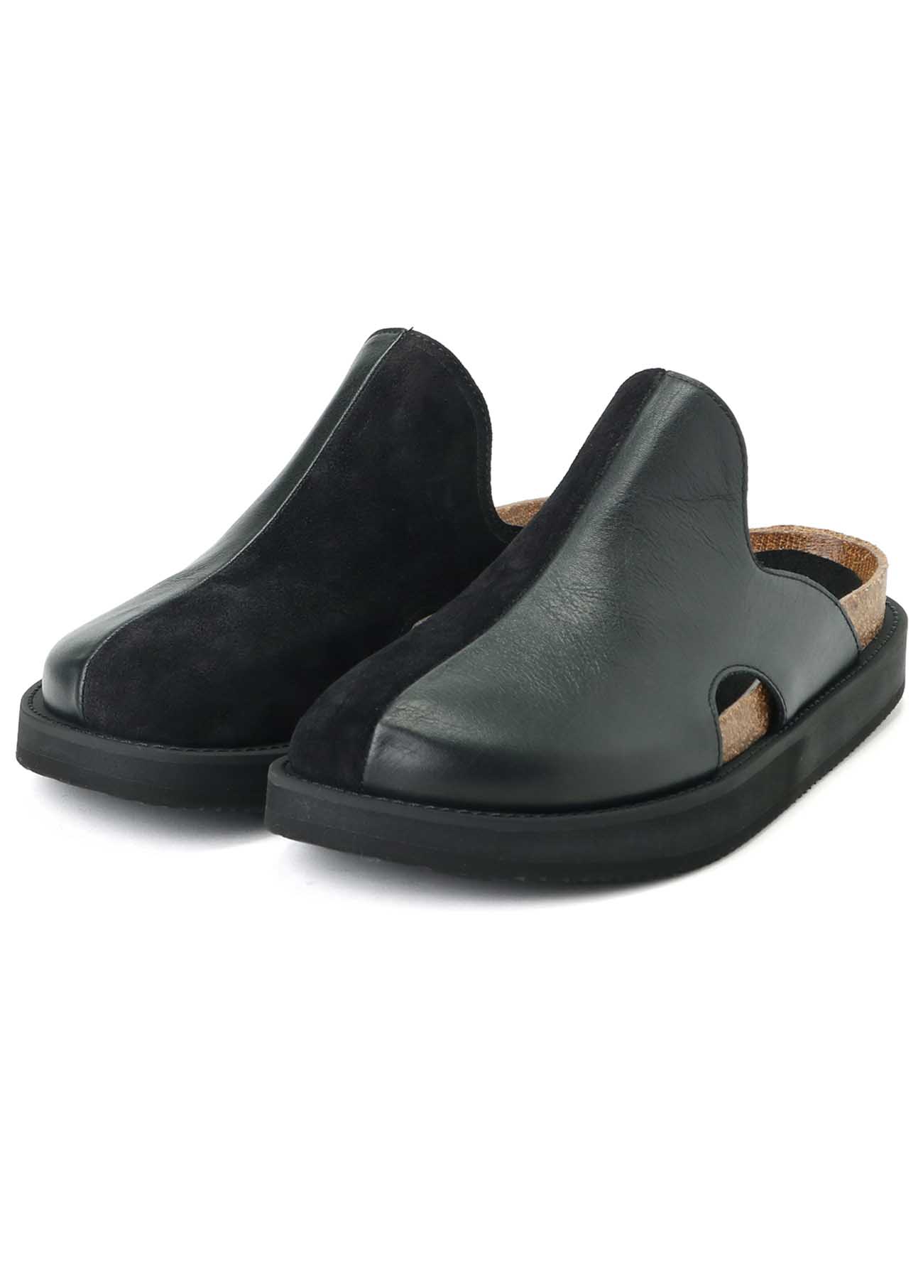 COW LEATHER FOOTBED SANDAL