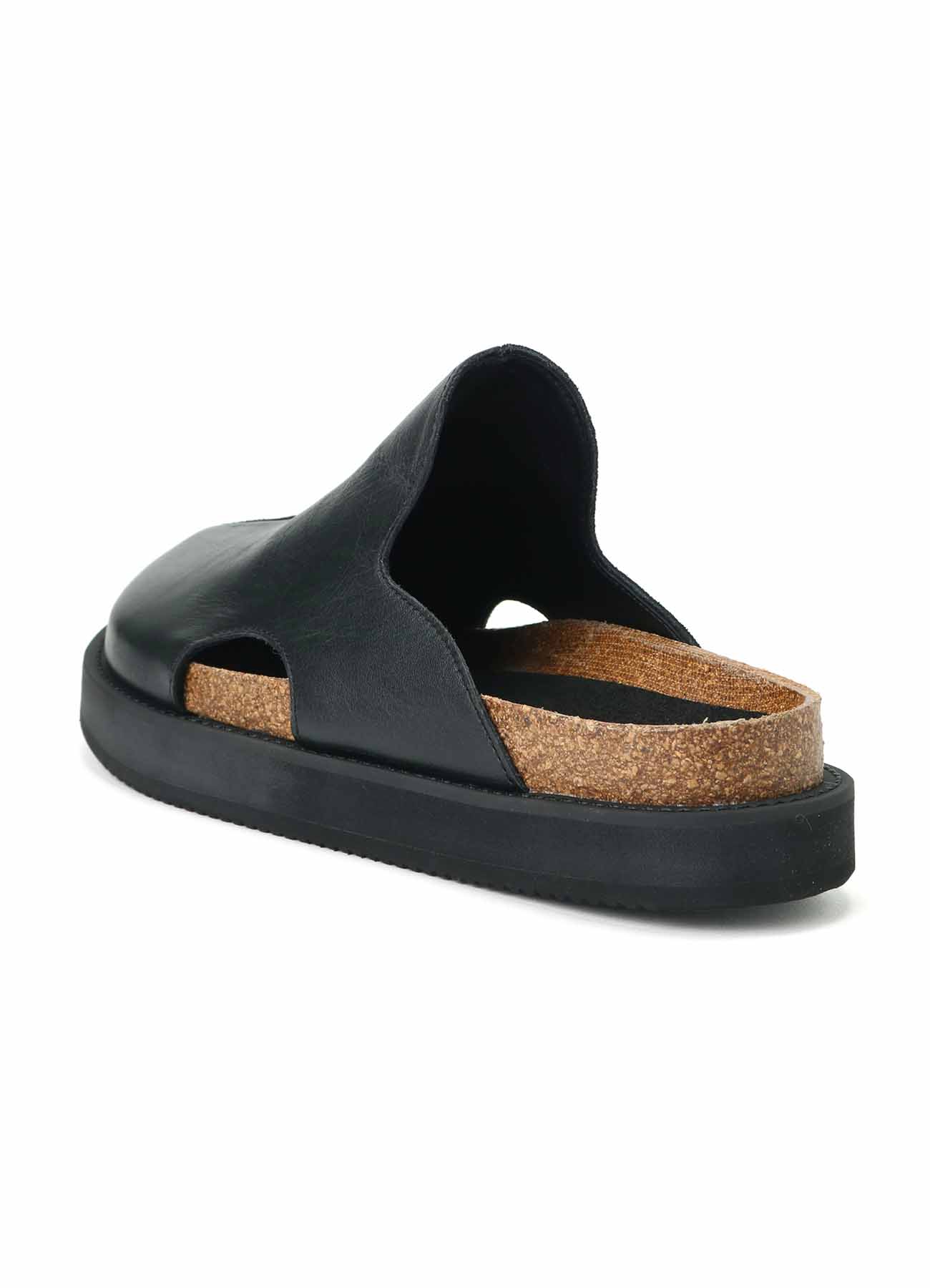 COW LEATHER FOOTBED SANDAL