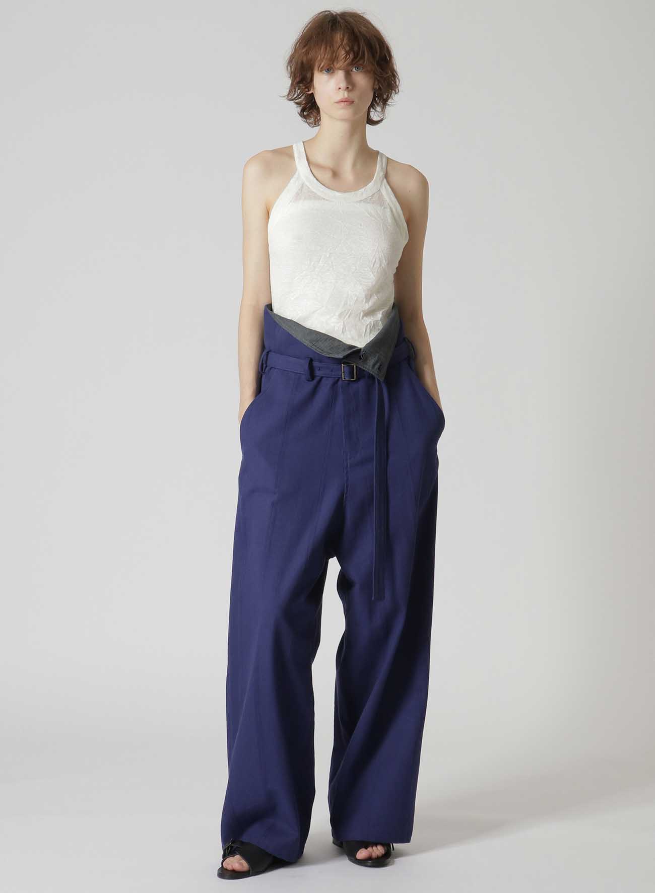 LINEN POLYESTER WRINKLED PLAIN STITCH CAMISOLE